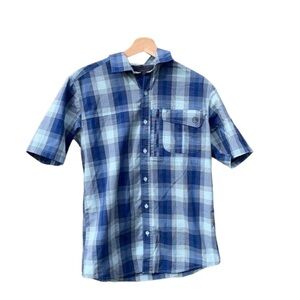 ALL Terrain Gear men's small blue and white button up